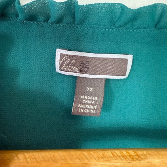 Chelsea28 Teal Tunic with Flared Sleeves - Picture 6 of 11